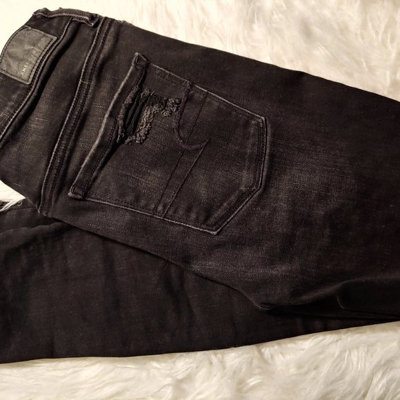 Black American Eagle Jeggings size 6 - Picture 6 of 10